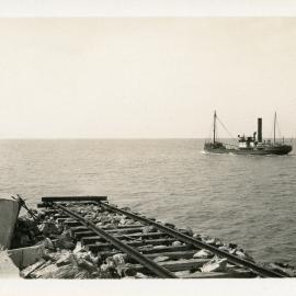 The end of the eastern breakwater, 1936