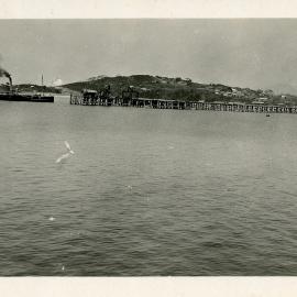 View to the Jetty village from Muttonbird Island, c.1930