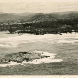 View of the hinterland and Park Beach bridge over Coffs Creek