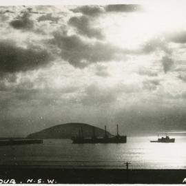 Moonlight over the harbour