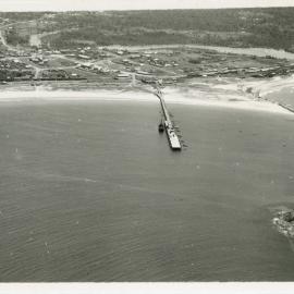 Aerial view of the northern breakwater and Jetty Town