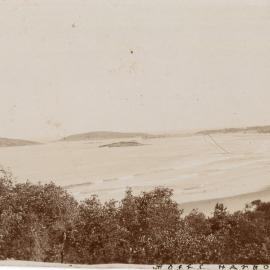 A view of the harbour from Macauleys Headland, c. 1910