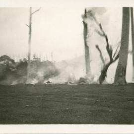 Burning off at Otley, 1930