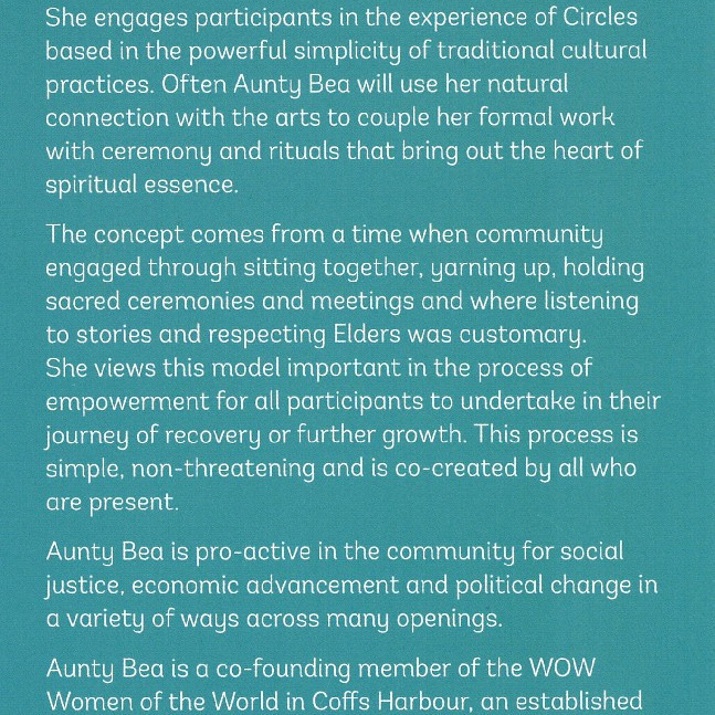 Aunty Bea Ballangarry Walking in two worlds