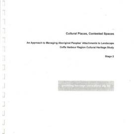 Cultural places, contested spaces - Stage 2