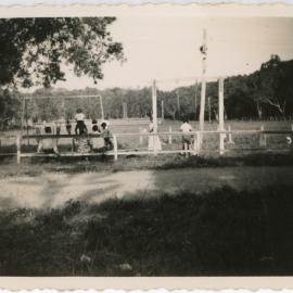 Families in a playground