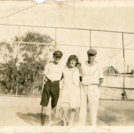 On the tennis court