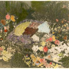 Agricultural show floral display, 1951