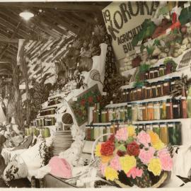 Agricultural show produce and floral display, 1951