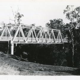 Traffic bridge over the Orara River, 1930