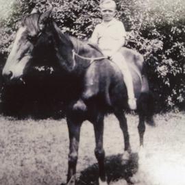 Tom Donnelly with his horse