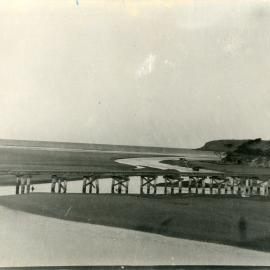 Railway bridge over Coffs Creek, 1920s