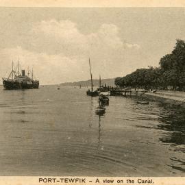Canal at Port Tewfik, c.1905