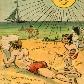 Cartoon scene, c.1905