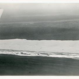 Aerial view of a sandbar