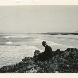 A solitary figure on Boambee Beach