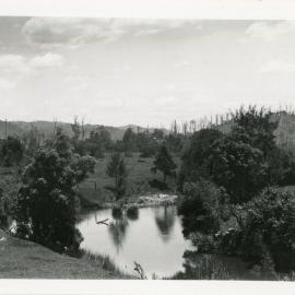 The Orara River at Karangi, 1930