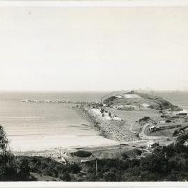Eastern breakwall construction, 1936