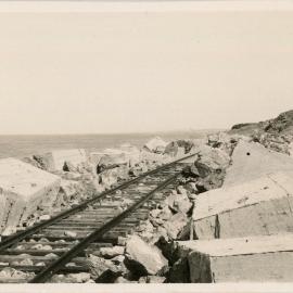 At the end of the eastern breakwall, 1936