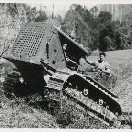 Diesel fifty logging tractor, 1936