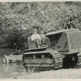 A Caterpillar diesel fifty logging tractor, 1936