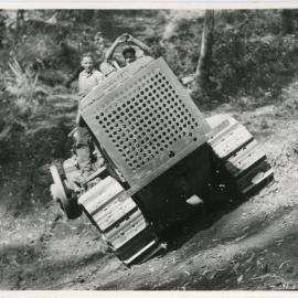  A Caterpillar diesel fifty logging tractor, 1936