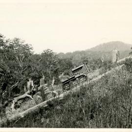 A Caterpillar diesel fifty logging tractor, 1936