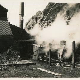 Breakwater works at the quarry, 1936