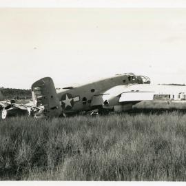 Wrecked U.S.A.F. Mitchell bomber, June 1946