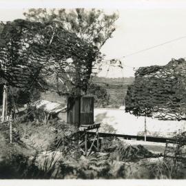 Camouflaged R.A.A.F. buildings at the aerodrome, 10 September 1946