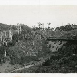 The North Coast Mail train climbs Red Hill, 1930