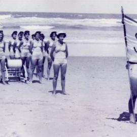 Women's lifesaving-team at a carnival