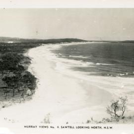 View north over Sawtell Beach, 1930s