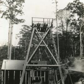 Main shaft at the Bucca Creek gold field, 1898