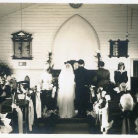 Bridal party at the Church, 29 June 1946