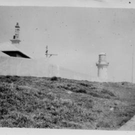 Protective walls on South Solitary Island, 1951
