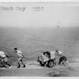 Boat day on South Solitary Island, 1951