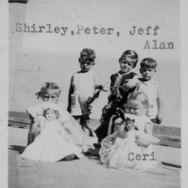 The lightkeepers' children at Christmas time, 1951