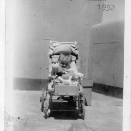 Linda Hobman on South Solitary Island, Christmas 1952