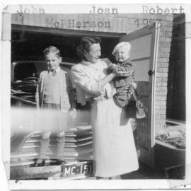 John with Joan and Robert McPherson, 1953
