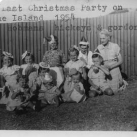 Celebrating Christmas on South Solitary Island, December 1954