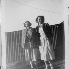 Lightkeepers' wives Millie Hickey and Ella Hobman, 1954