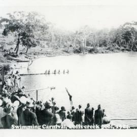 Swimming carnival in Saltwater Creek, 1924