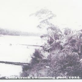Swimming carnival in Saltwater Creek, 1924
