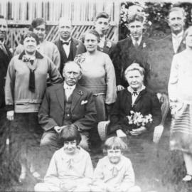 Fiftieth wedding anniversary of Joseph and Margaret Bray, c.1929