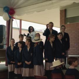Students at the official opening of Bishop Druitt College, 13 July 1994 