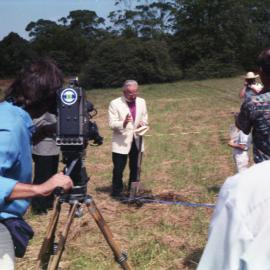 Bishop B. Schultz at the turning the sod for Bishop Druitt College, 1993