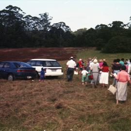 Turning the sod for Bishop Druitt College, 1993