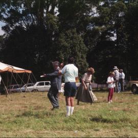 Turning the sod for Bishop Druitt College, 1993