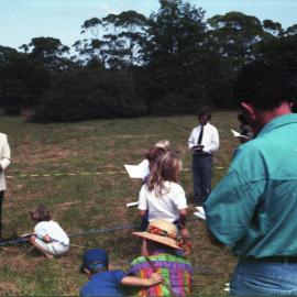 Bishop B. Schultz at the turning the sod for Bishop Druitt College, 1993